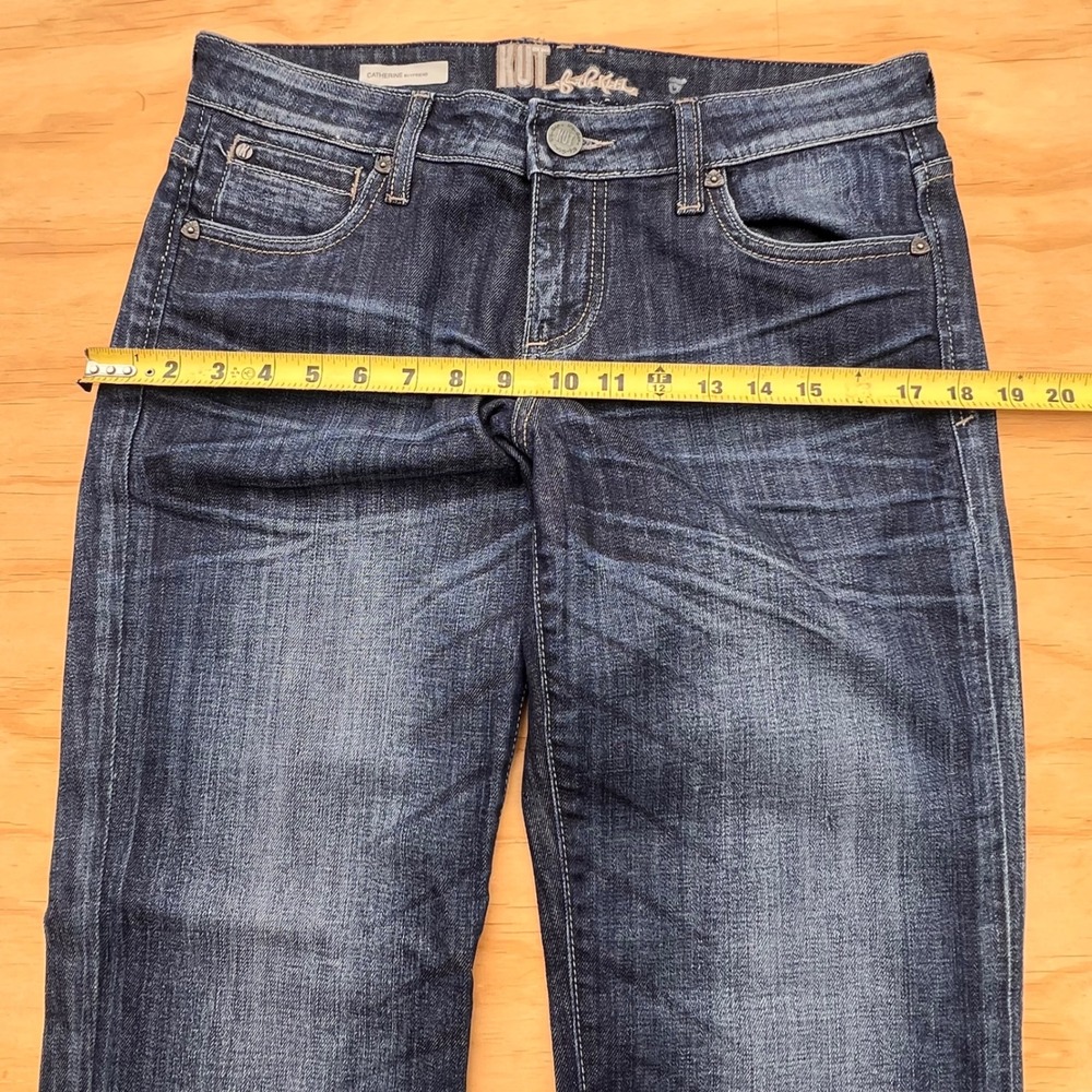 KUT from the Kloth Catherine Boyfriend Jeans Dark Wash Size 6 Straight Leg Denim - Picture 5 of 11